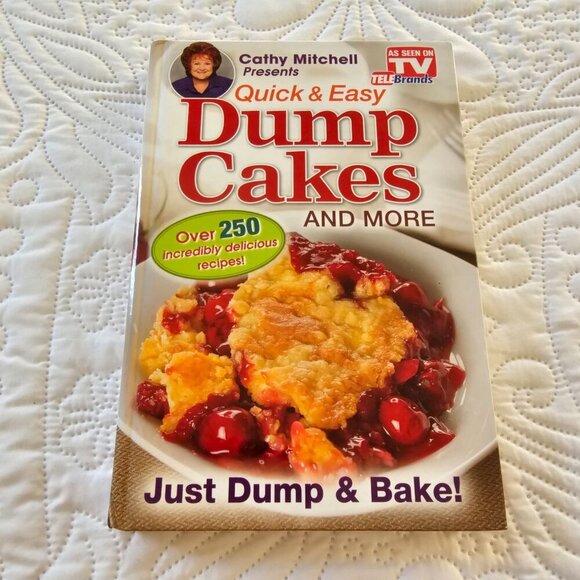 Quick & Easy "Dump Dinners" & "Dump Cakes" Cookbooks By Cathy Mitchell Hardcover - Picture 3 of 13